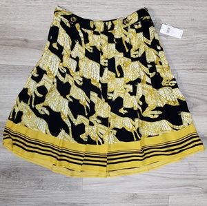 Anthropologie Horse Pattern Skirt